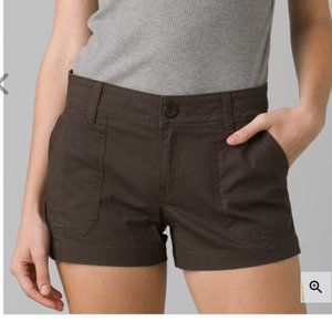 Prana: Organic cotton 'Elle' Short in color Dark Iron, size 4